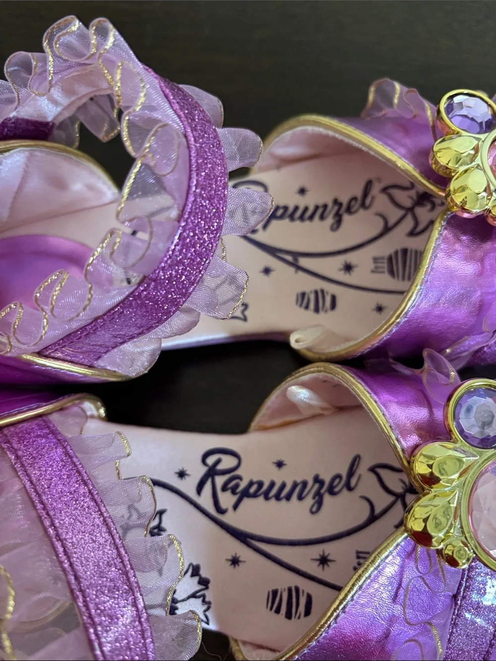 Disney Rapunzel Costume shoes Girls 2/3